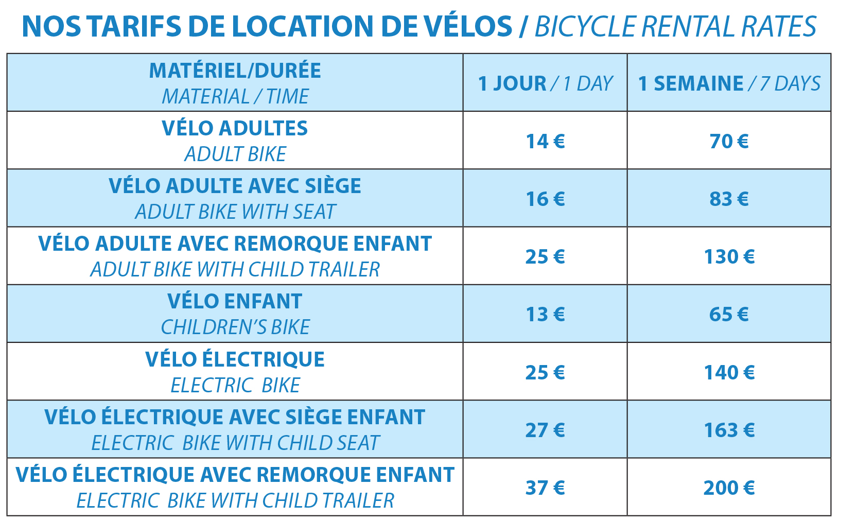 Location velo grau du roi tarif deals